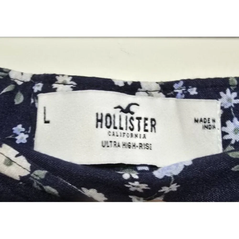 Hollister Mini Skirt Large Ultra High Rise Floral 90s Style Ditzy Casual Retro - Picture 3 of 15